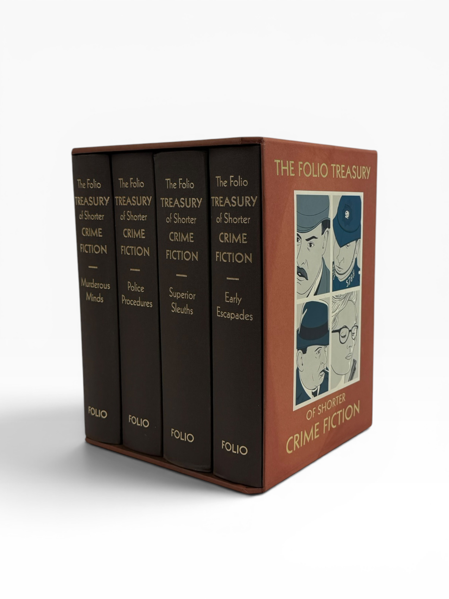 The Folio Treasury of Shorter Crime Fiction (4 Volume Set)