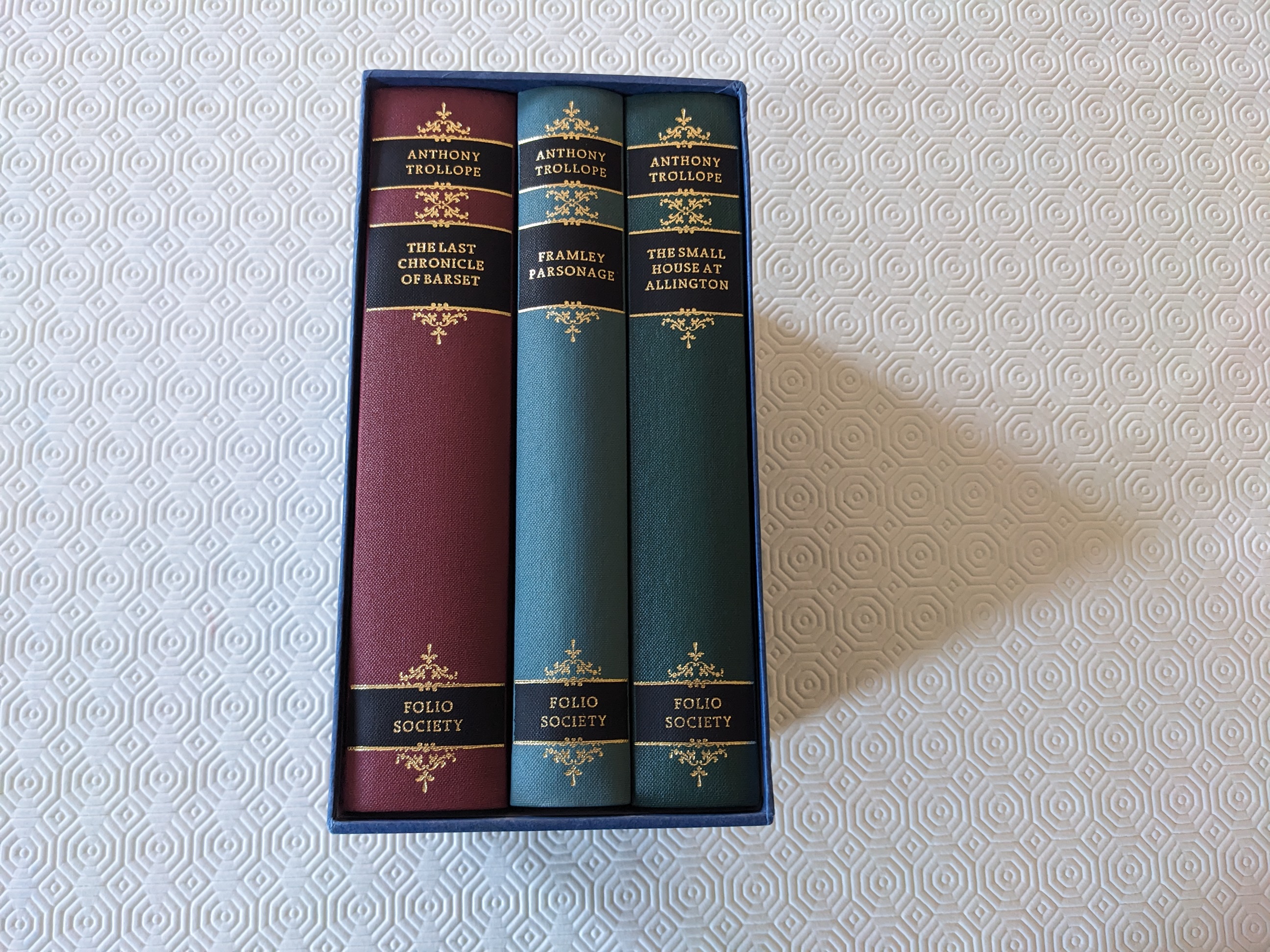 Barsetshire Chronicles: Framley Parsonage, The Small House at Allington and The Last Chronicle of Barset Three volumes in slip case.